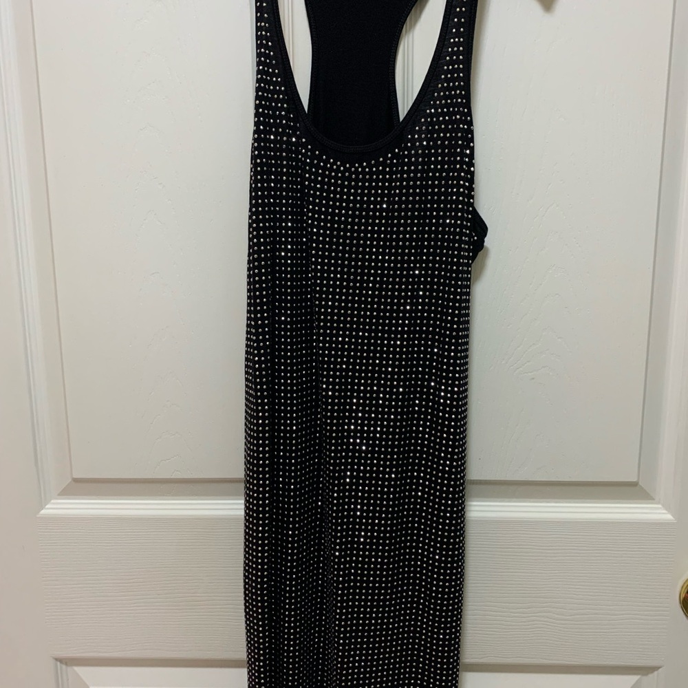Jenifer lope Elegant Black and White Polka Dot Dress